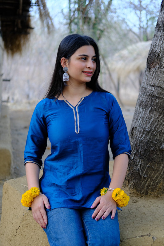 🌙Midnight Grace Kurti